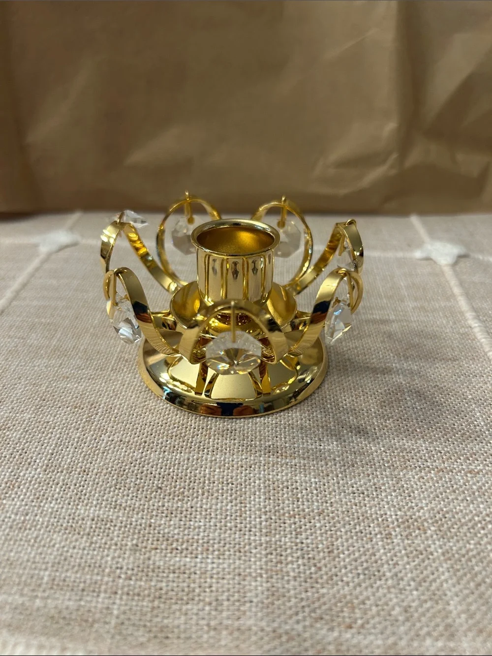 2 Swarovski Crystal candlestick holders